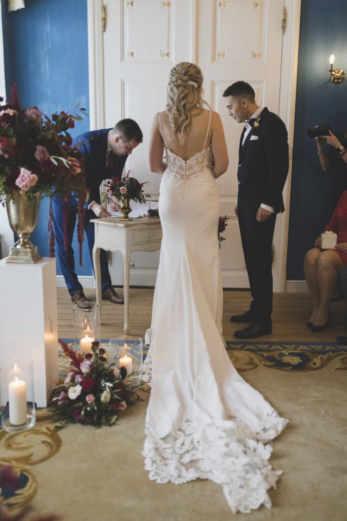 Evelin and Allan’s wedding ceremony at Kernu Manor, organized by Celebrate Group.